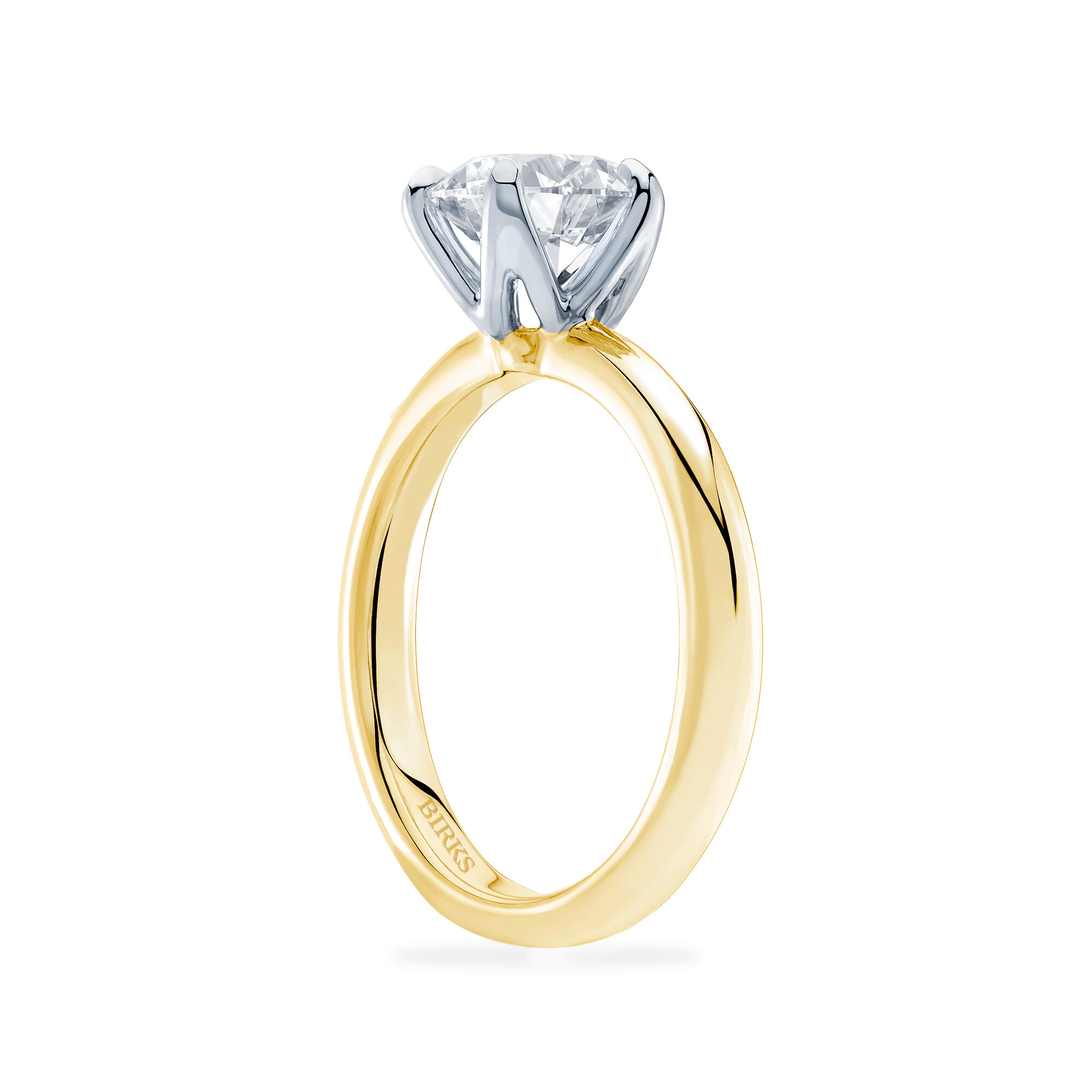 Yellow Gold Diamond Engagement Ring | Birks North Star
